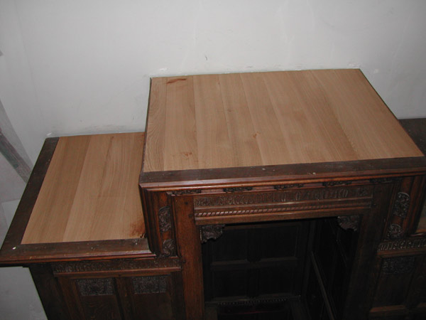 Restauration des confessionnaux.